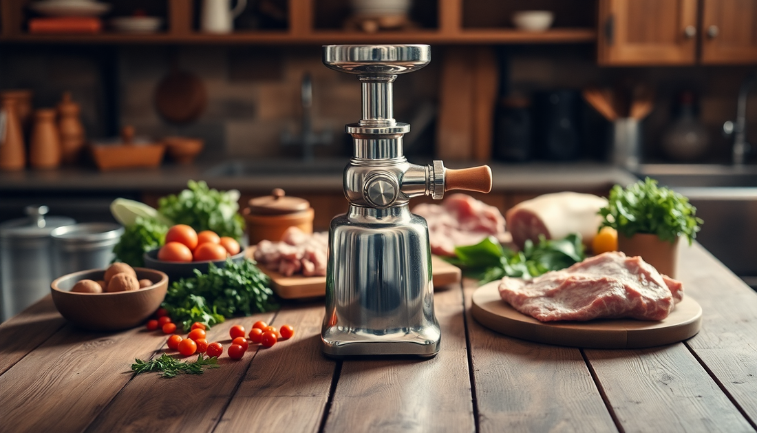 Unlock the Power of Homemade: Discover the Versatility of a Manual Meat Grinder Mixer from BlenderJuice.com