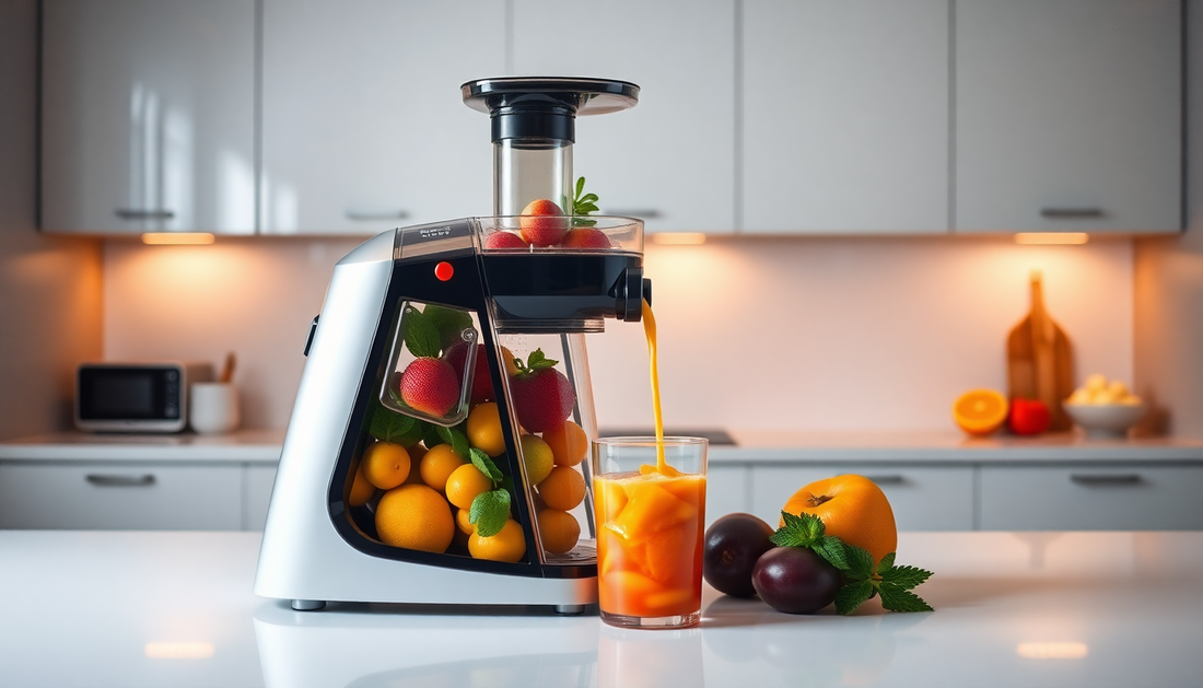 Unlock the Power of Healthy Living with the New Filter Automatic Pulp Ejection Free Slow Juicer Symphony from BlenderJuice.com
