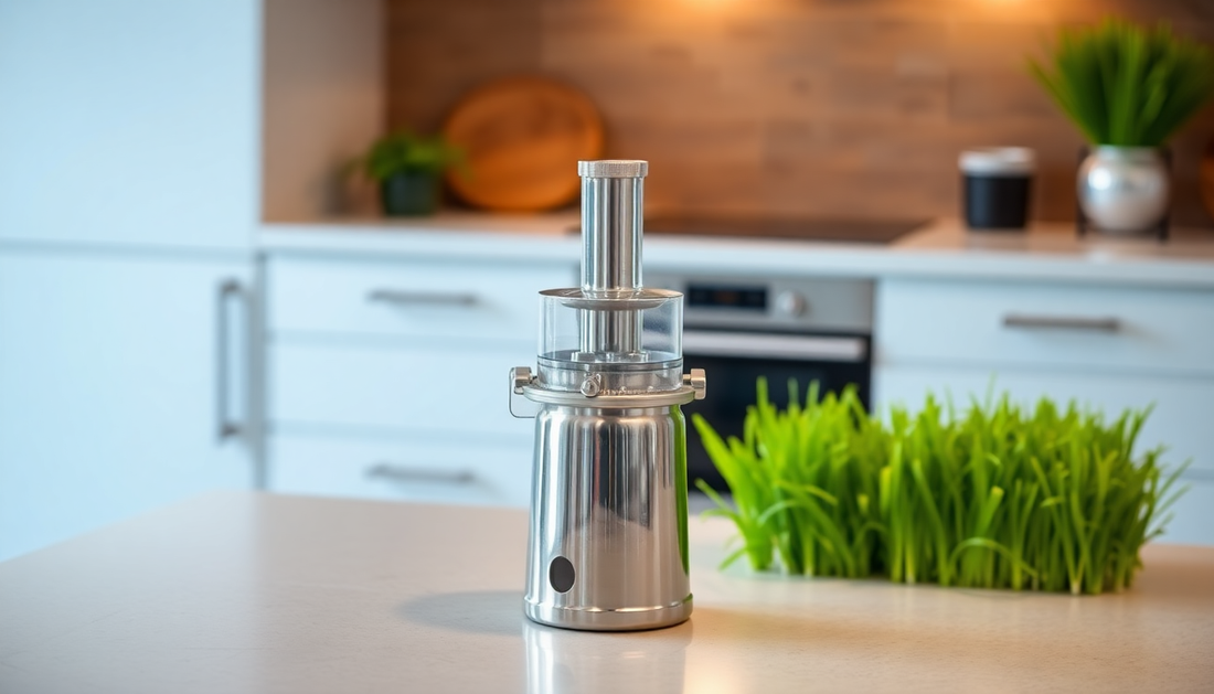 Unlock the Power of Wheatgrass with the Manual Stainless Steel Juicer from BlenderJuice.com