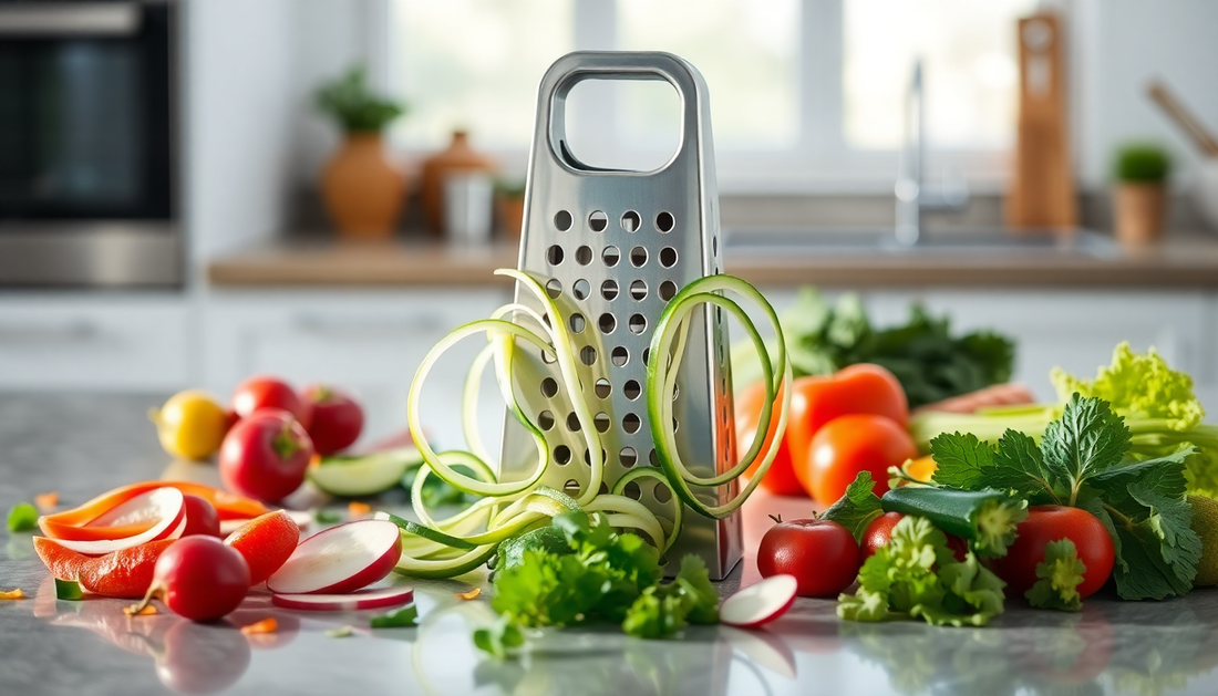 Unlock the Power of Vegetables with the Multifunctional Radish and Cucumber Shredder from BlenderJuice.com