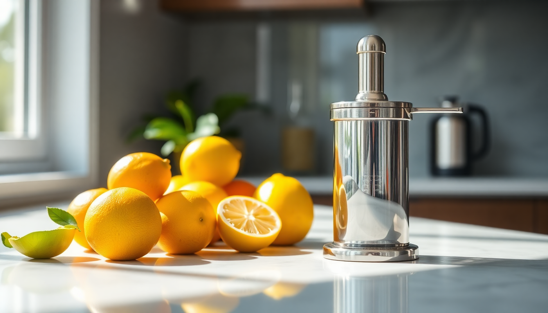 Unlock the Zesty Potential of Your Kitchen with the Metal Lemon Squeezer Juicer from BlenderJuice.com