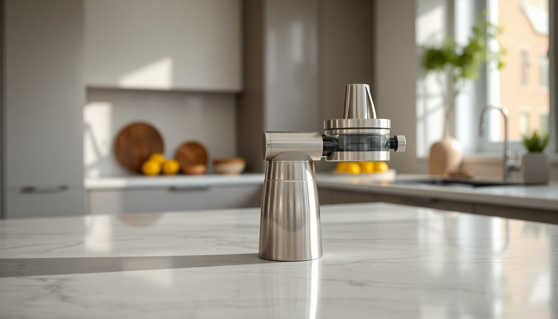 Unlock the Power of Fresh Citrus with the Stainless Steel Manual Lemon Fruit Juicer from BlenderJuice.com