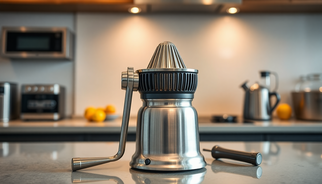 Squeeze the Most Out of Your Citrus with the Stainless Steel Manual Lemon Juicer Orange Juicer from BlenderJuice.com