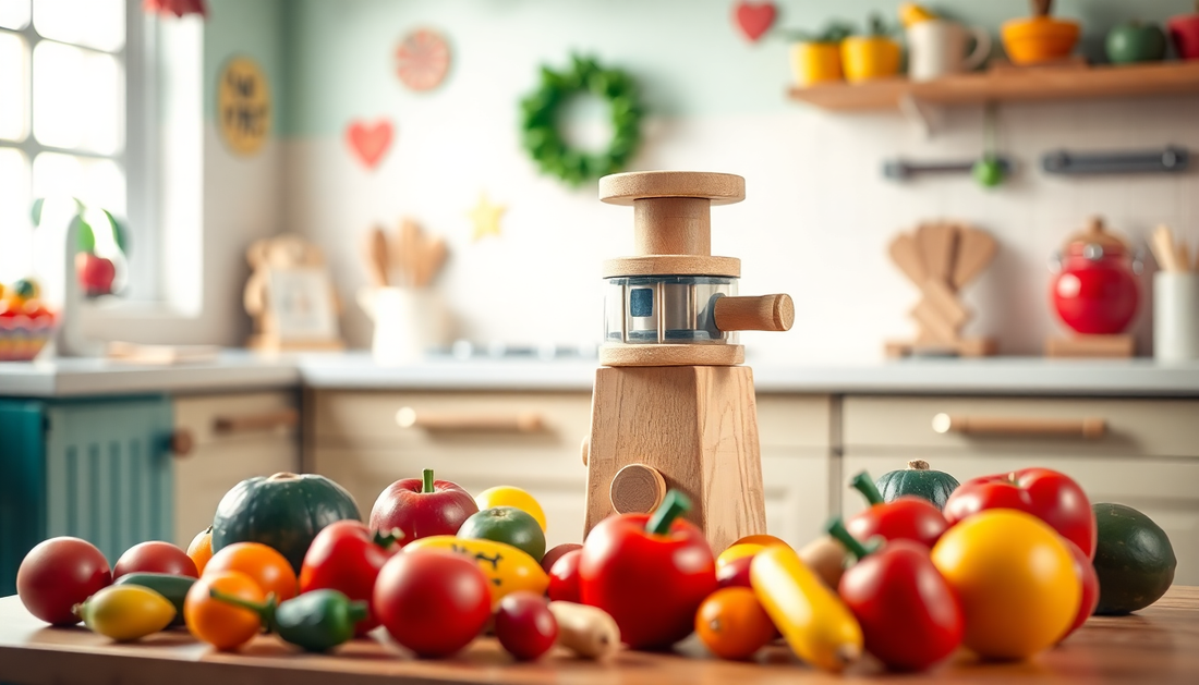 Discover the Joy of Healthy Playtime with Children's Wooden Simulation Juicer Tableware at BlenderJuice.com