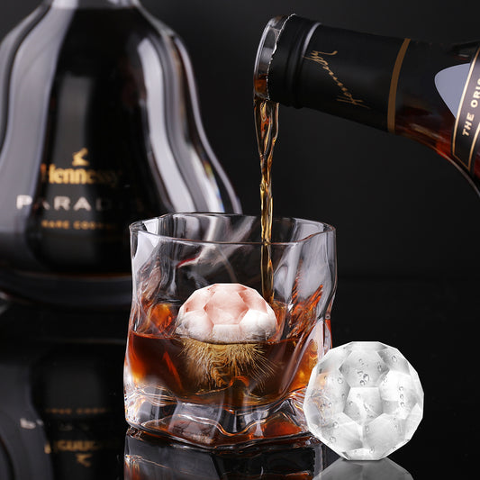Silicone Ice Ball Tray with Cover Reusable Ice Cubes Maker Ice Cream Molds