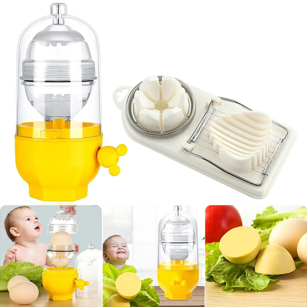 Eggs Mixing Maker Manual Blender Egg Stirring Golden Eggs Puller Utensils Shaker Multi-cutter Household Slicer Kitchen Gadget