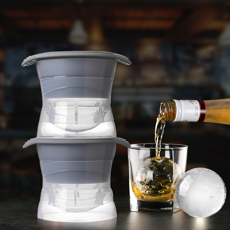 Large Ice Tray Maker Spherical Silicone Box