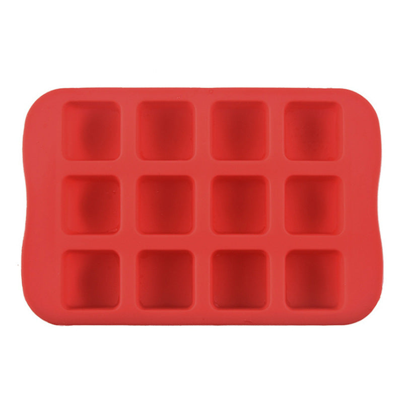 Silicone Shape Ice Tray Ice Cube Mold Square Ice Making D Children Cake Shape