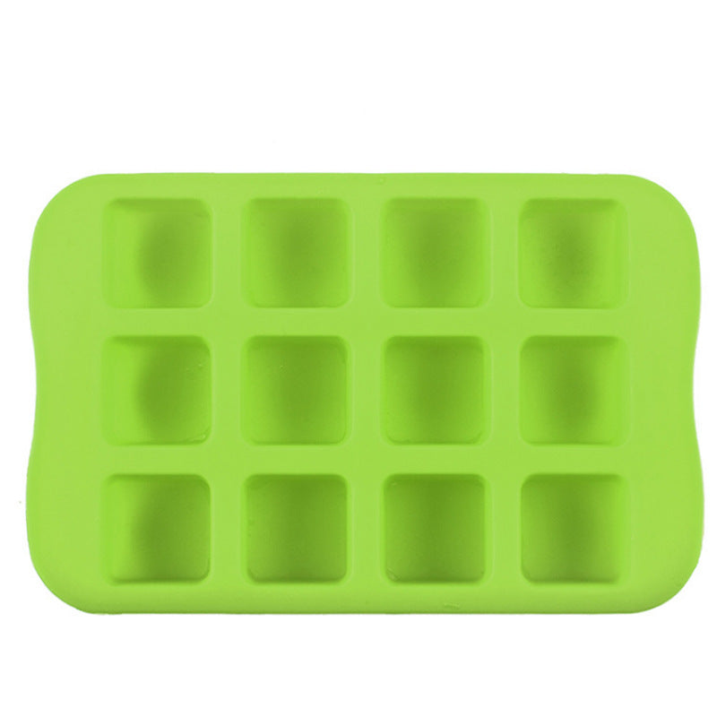 Silicone Shape Ice Tray Ice Cube Mold Square Ice Making D Children Cake Shape