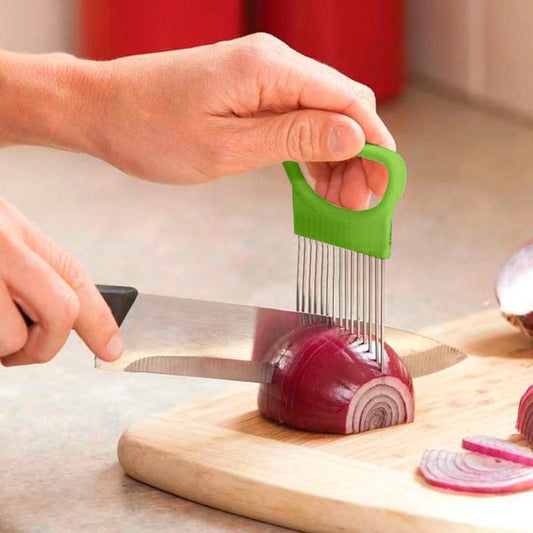 Vegetable Holder Cutting Aid Guide