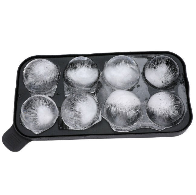 8-hole round spherical silicone mold for silicone ice tray
