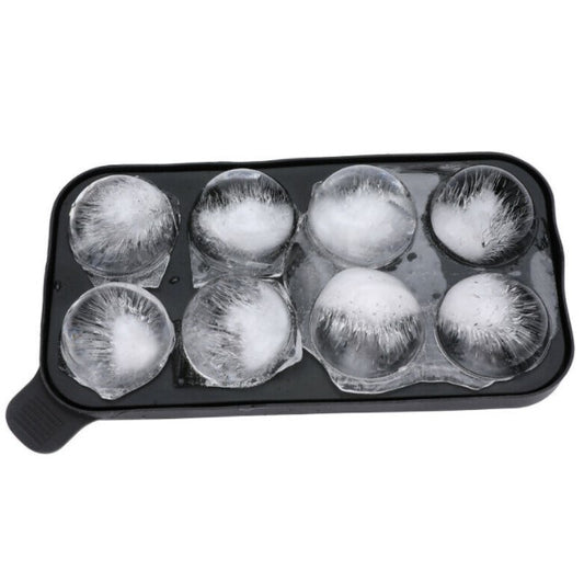 8-hole round spherical silicone mold for silicone ice tray