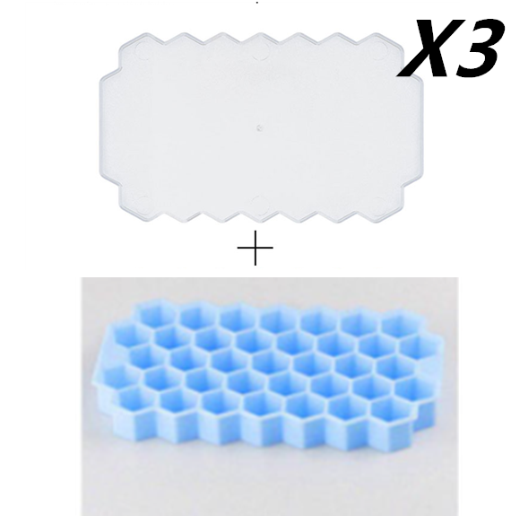 Honeycomb silicone ice tray