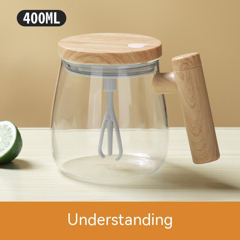 High Speed Fast Automatic Coffee Mug Electric Mixing Glass