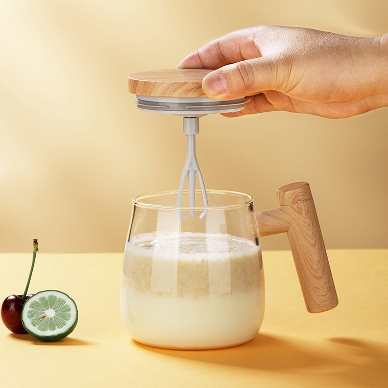 High Speed Fast Automatic Coffee Mug Electric Mixing Glass