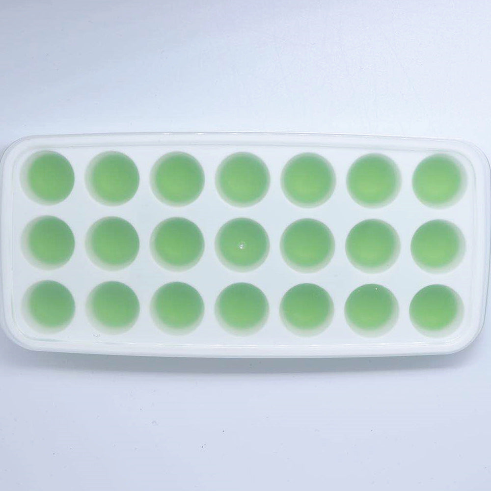 Household Square With Lid Silicone 21 Cells Ice Tray