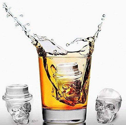 Creative 3D Skull Mold Ice Cube Tray Silicone Mold Soap Candle Moulds