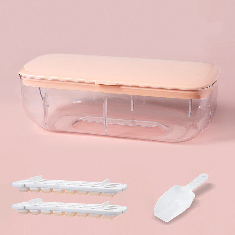 Ice Cube Tray With Storage Box Quick Demould Ice Cube Moulds