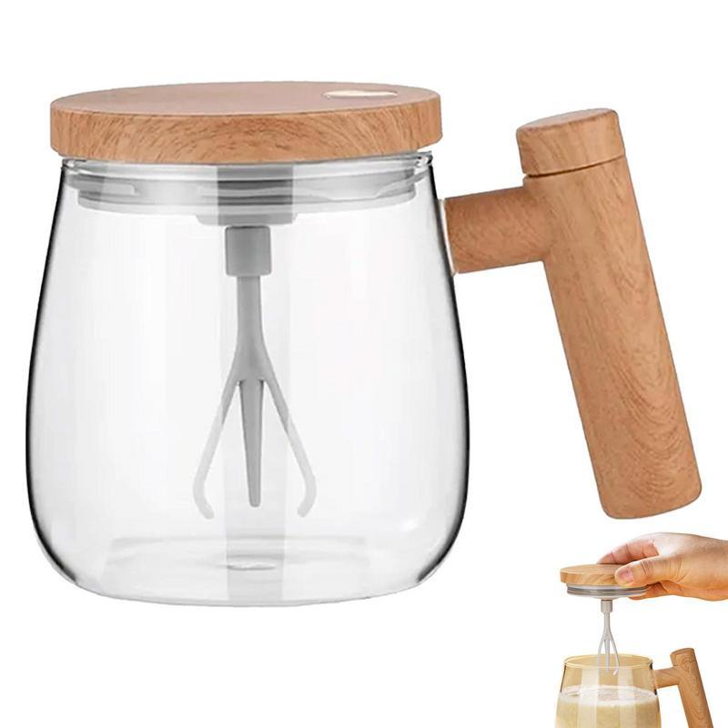 High Speed Fast Automatic Coffee Mug Electric Mixing Glass