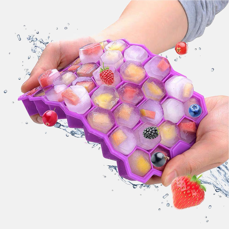 Honeycomb silicone ice tray