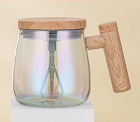 High Speed Fast Automatic Coffee Mug Electric Mixing Glass
