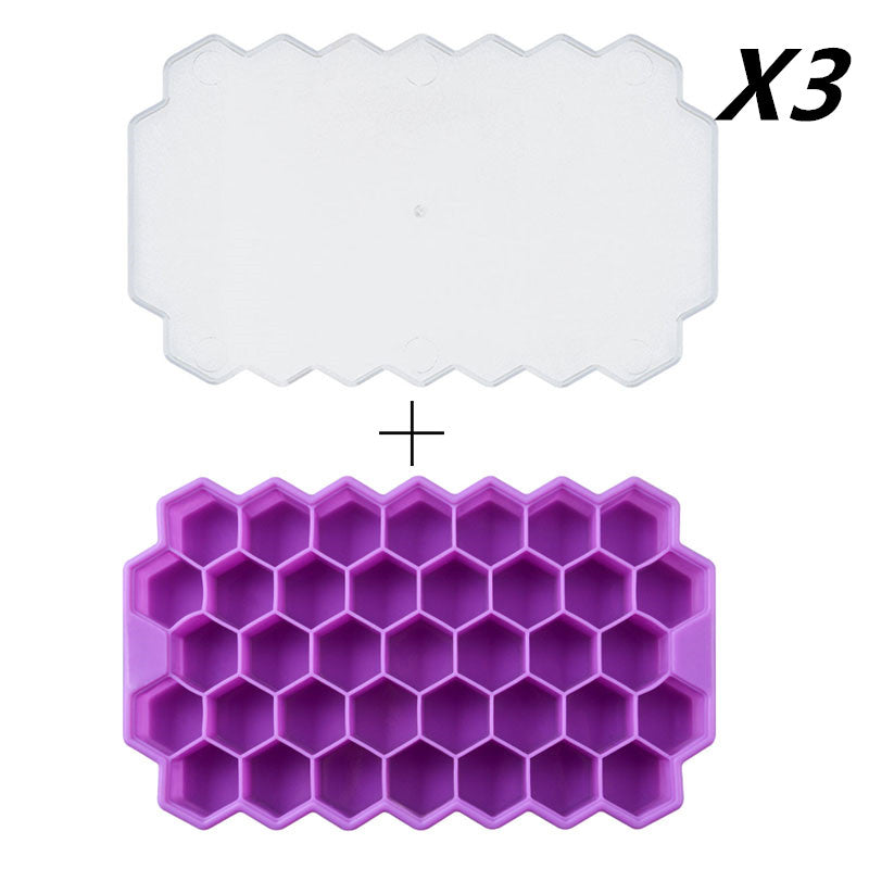 Honeycomb silicone ice tray