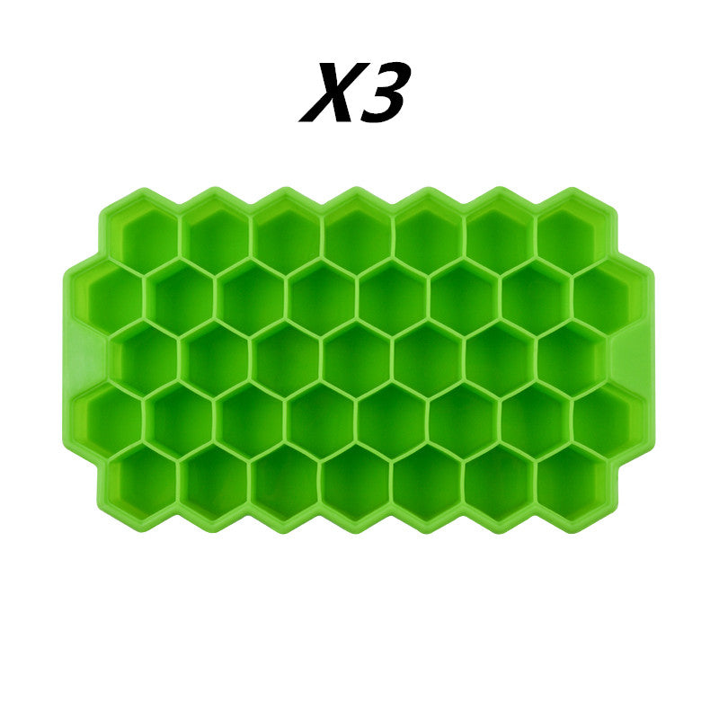 Honeycomb silicone ice tray