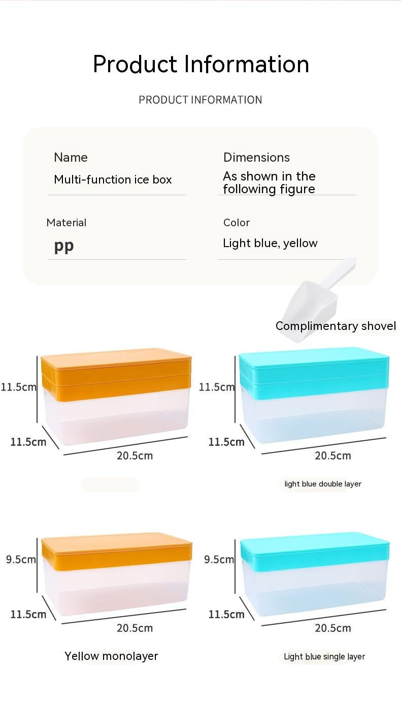 Summer New Silicone Ice Tray Food Grade Ice Cube Mold