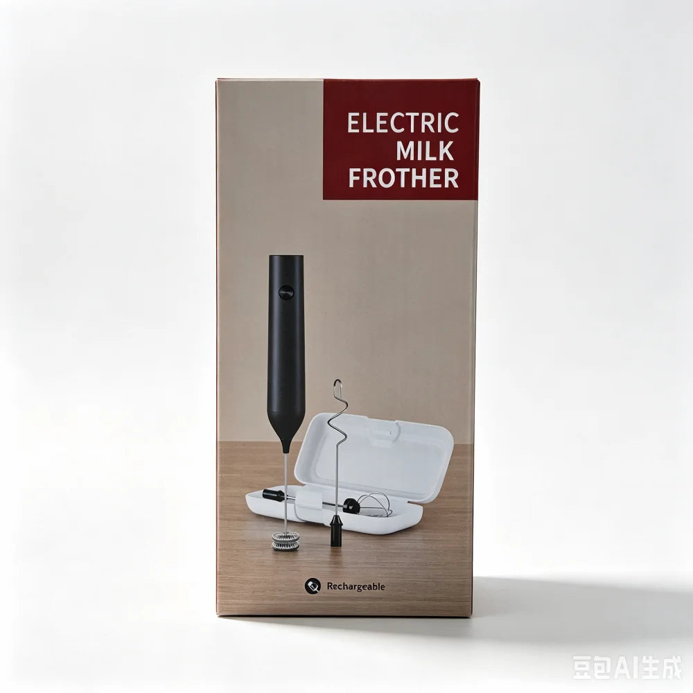 Wireless Electric Mini Milk Frother Coffee Whisk Portable Egg Beater