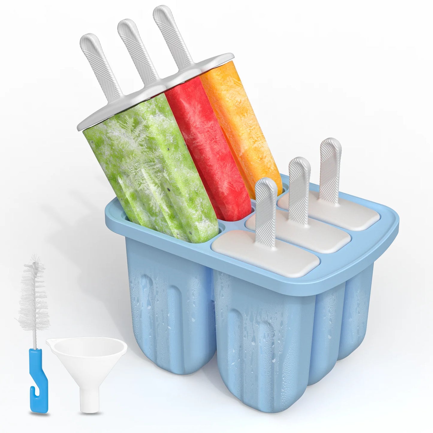 Silicone Popsicle Mold 6 Cavity Popsicles Molds