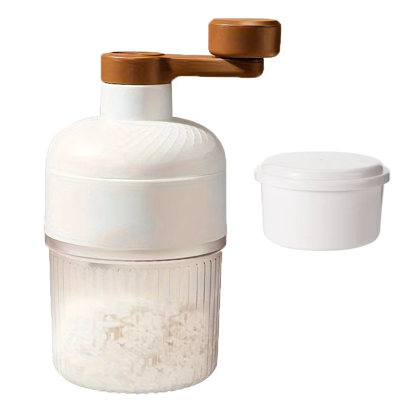 Handheld Shaved Ice Maker with Ice Cube Tray