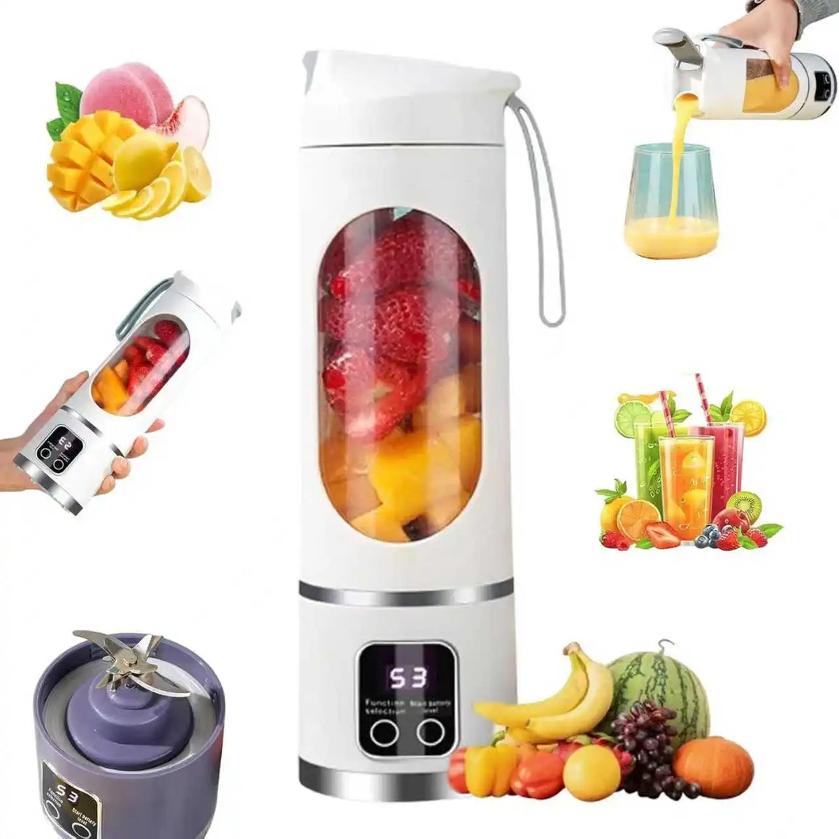 Rechargeable Blender Ice Crusher for Shakes and Smoothies Juicer Cup
