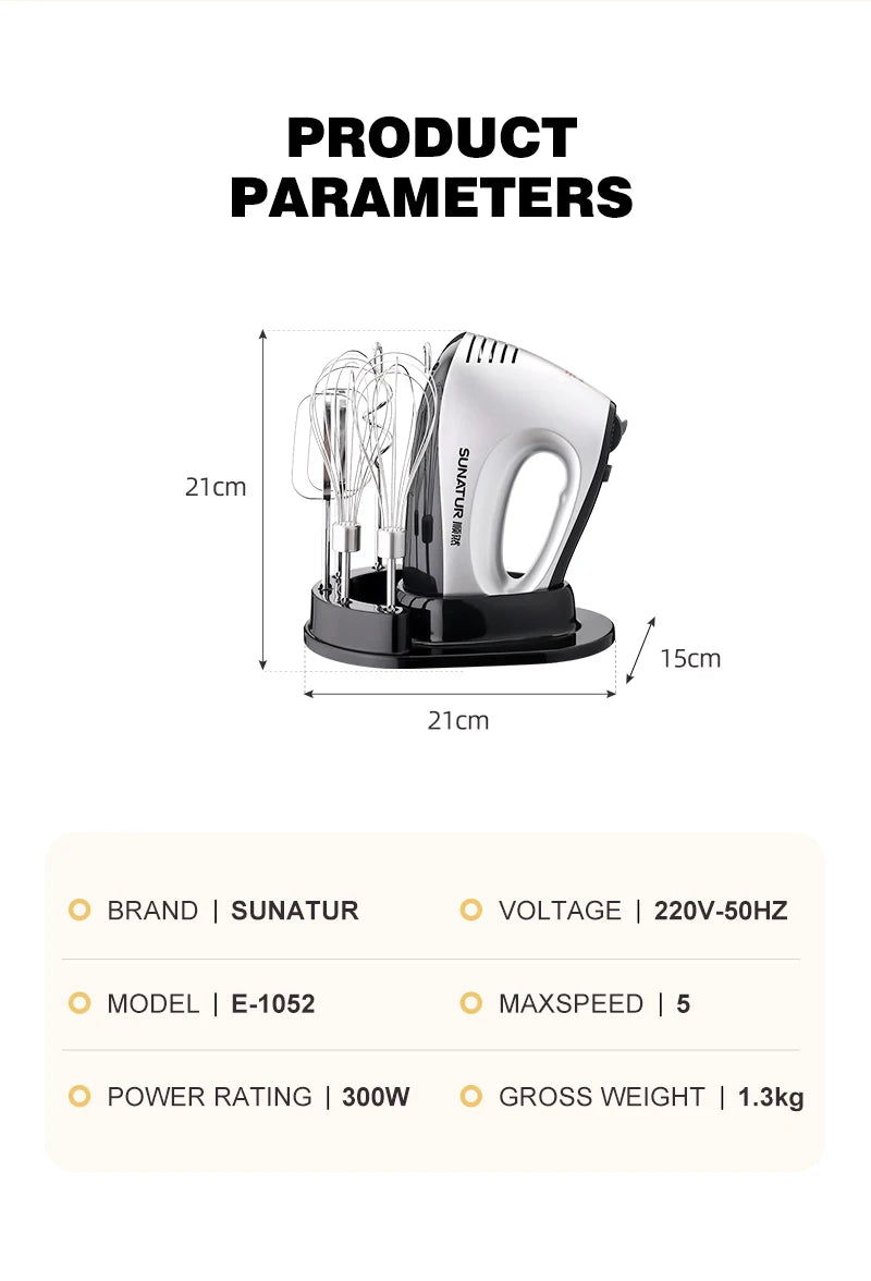 3 in 1 Mixer Kitchen Appliances Machine Mixer for Baking