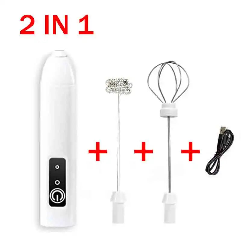 Gbbma Electric Milk Frother Handheld Egg Beater