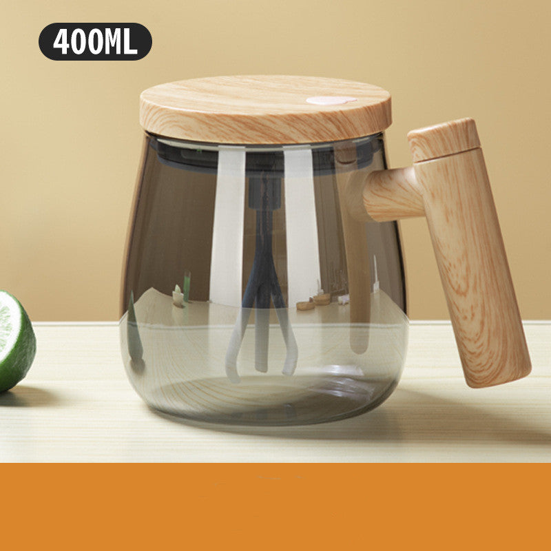 High Speed Fast Automatic Coffee Mug Electric Mixing Glass