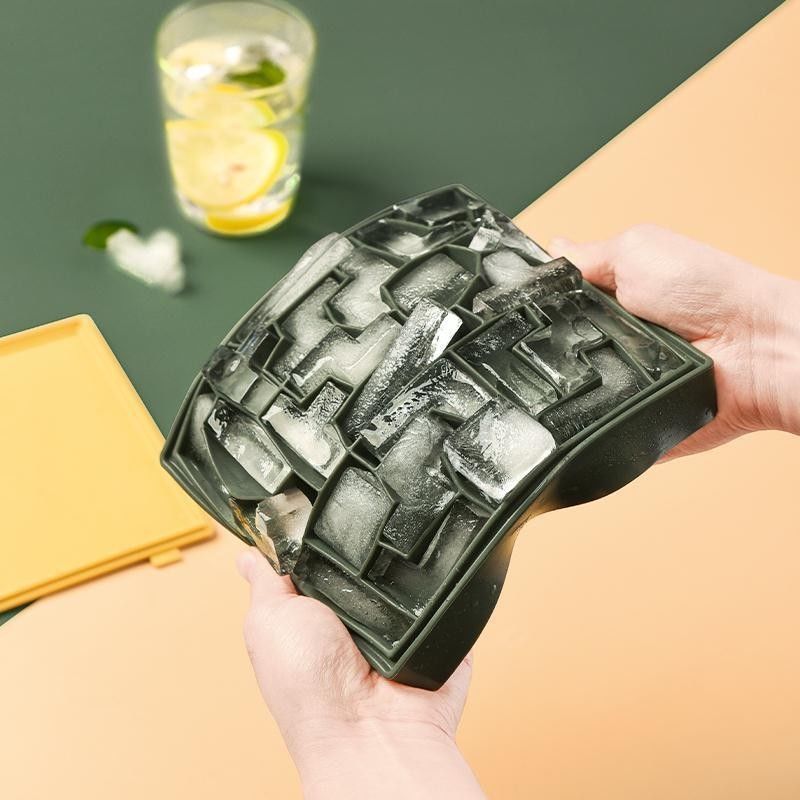 Ice Cube Maker Tetris Ice Cube Tray Labyrinth Silicone Mold Ice Maker