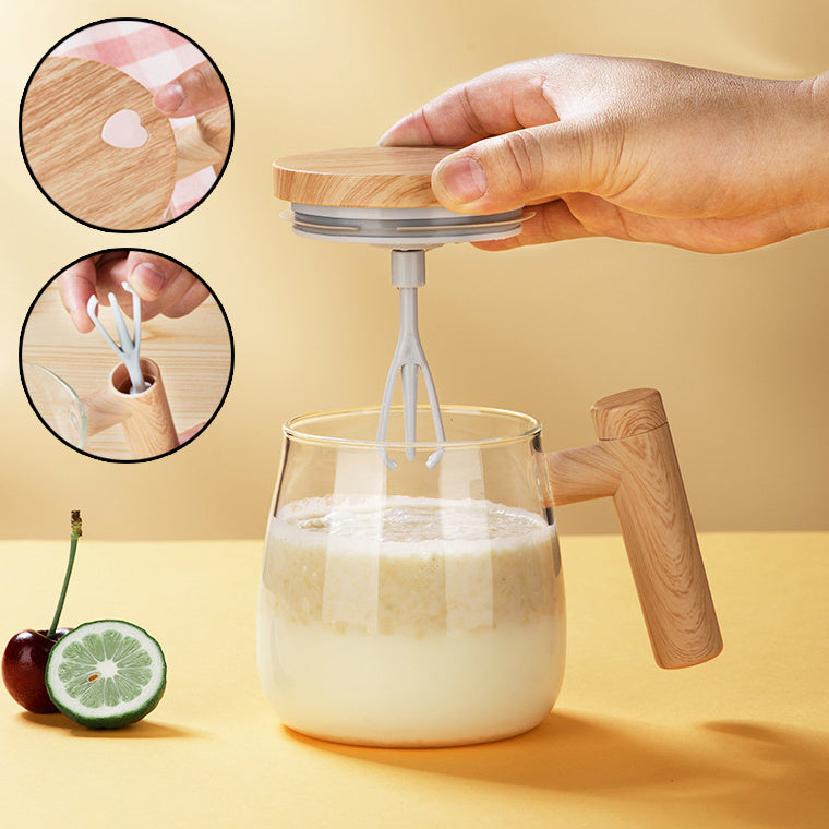 High Speed Fast Automatic Coffee Mug Electric Mixing Glass
