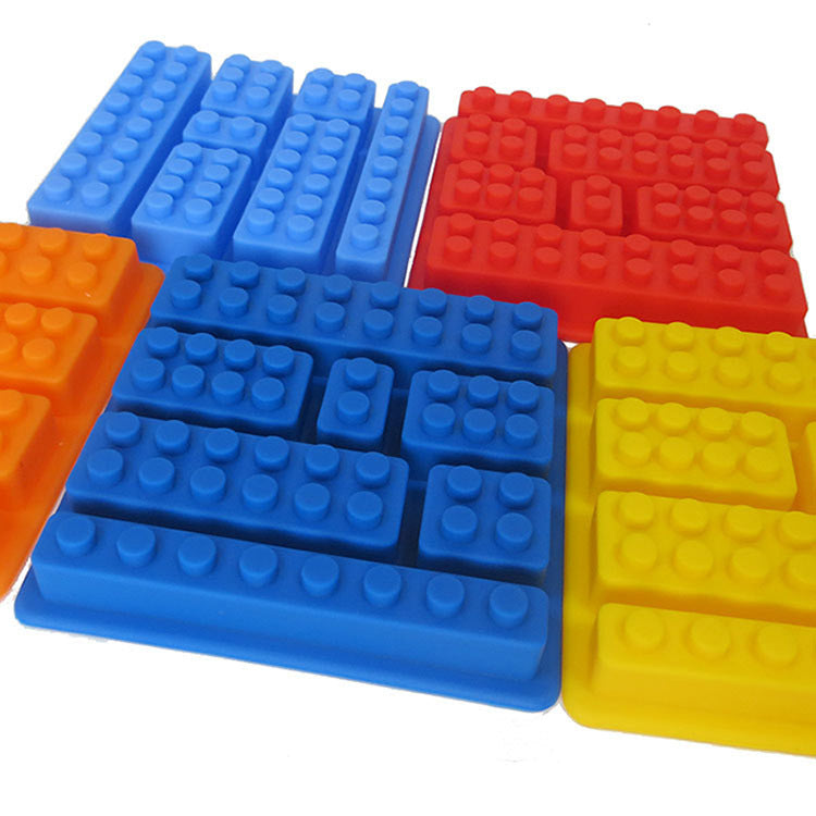 Puzzle Silicone Building Block Ice Tray Ice Mold Size Square Mold