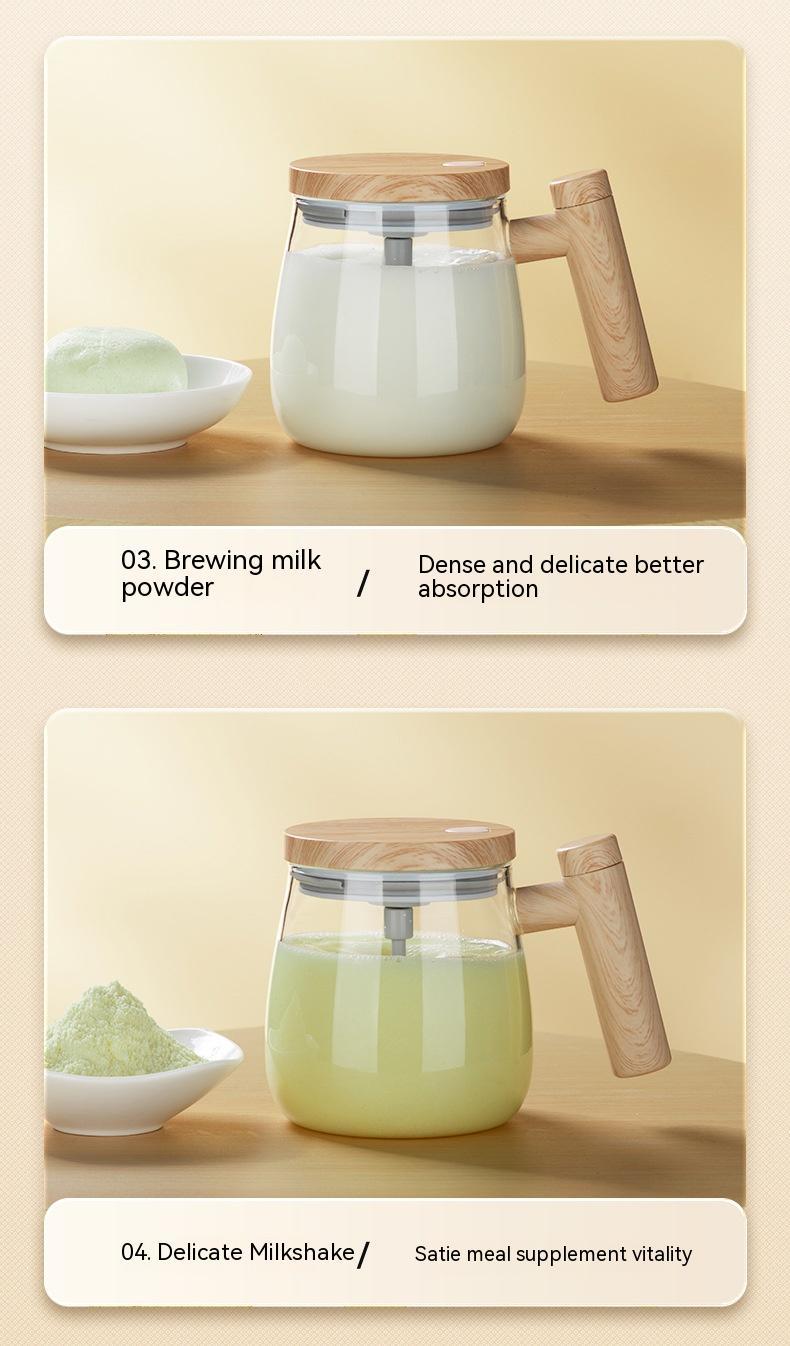 High Speed Fast Automatic Coffee Mug Electric Mixing Glass