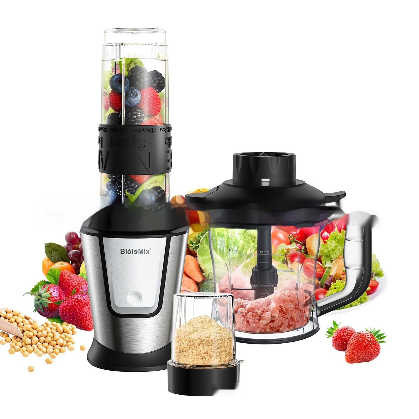 Multifunctional Household Electric Mixer Juicer Grinder