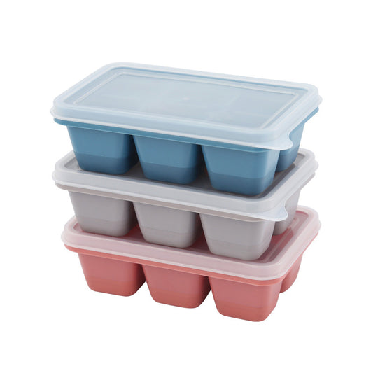 6 Ice Tray Set Kitchen With Lid Homemade DIY Ice Maker
