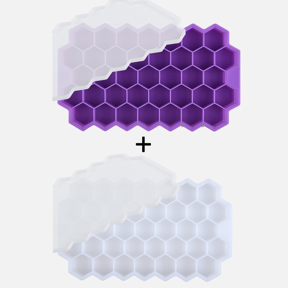 37 Cavity Ice Cube Tray Honeycomb Ice Cube Mold Microwaveable