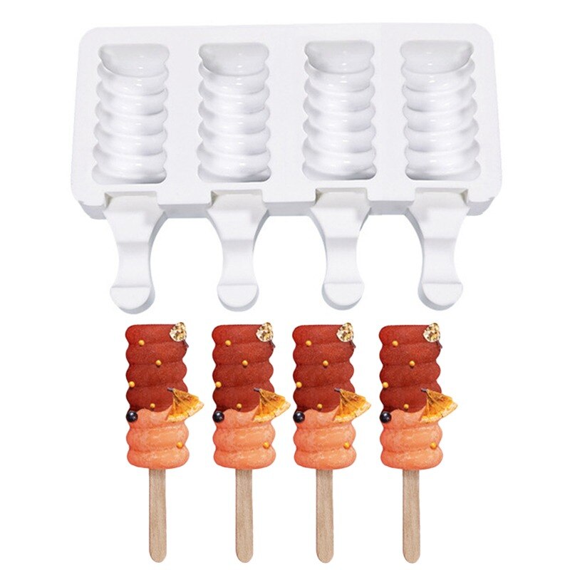 DIY Homemade Popsicle Molds Freezer Juice Silicone Tray Barrel