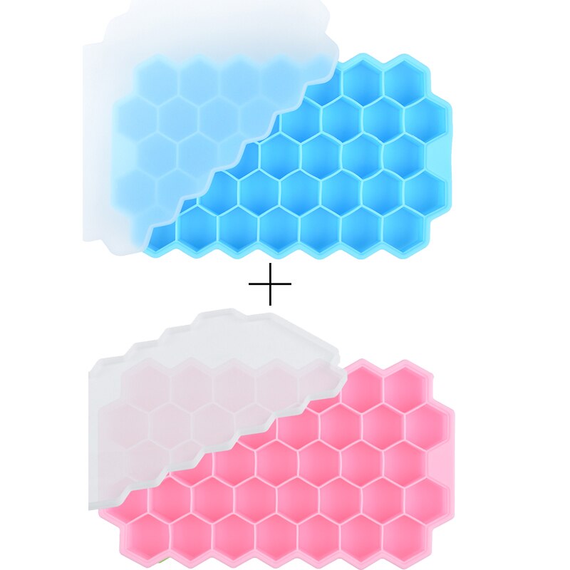 37 Cavity Ice Cube Tray Honeycomb Ice Cube Mold Microwaveable