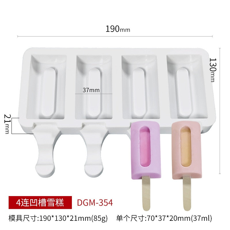 Ice cream popsicle mold ice cream silicone  pastry mold baking