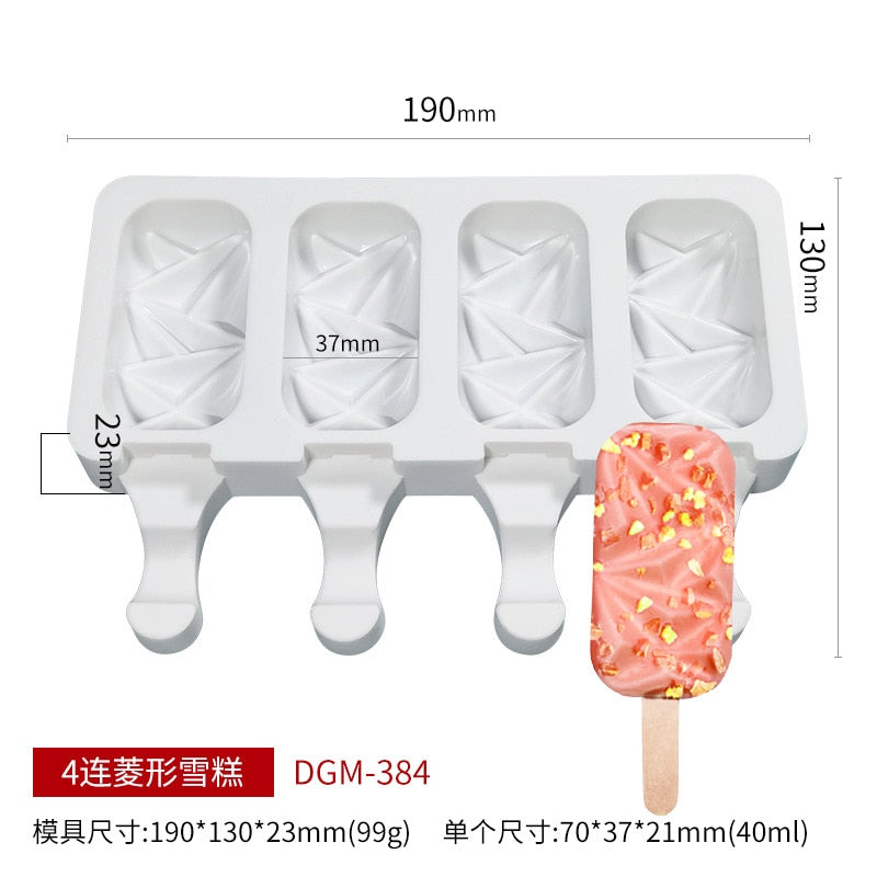 Ice cream popsicle mold ice cream silicone  pastry mold baking