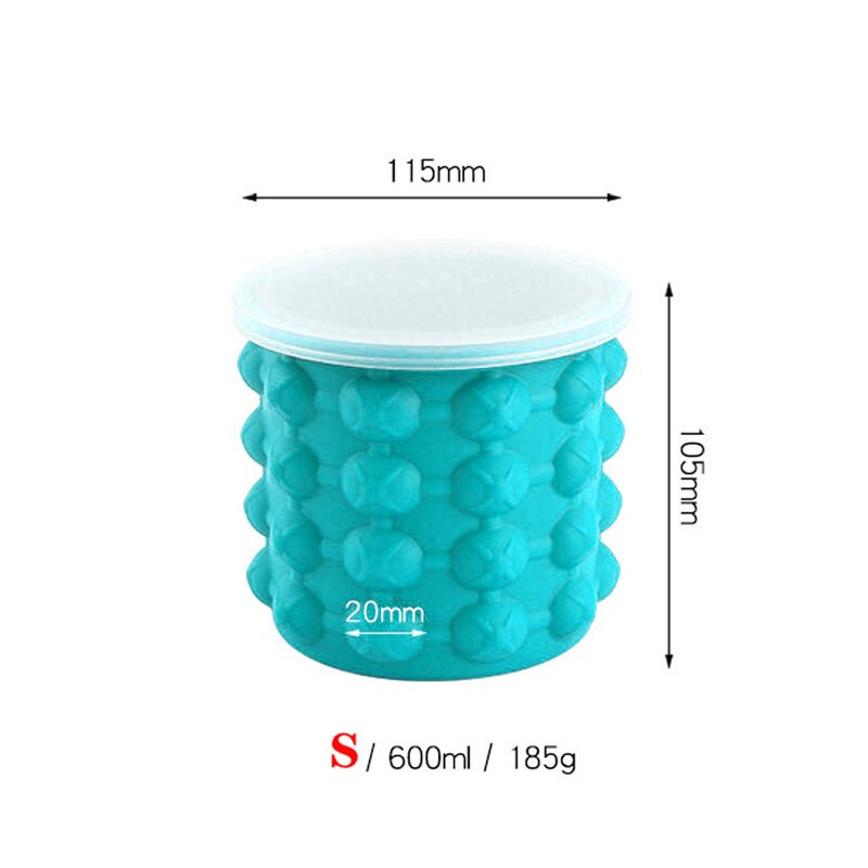 Ice Bucket Mold With Lid Portable Ice Cube Maker