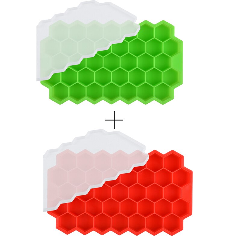 37 Cavity Ice Cube Tray Honeycomb Ice Cube Mold Microwaveable