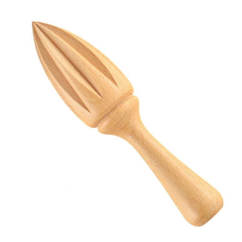 1 piece Ten-corner Shape Wooden Lemon Squeezer