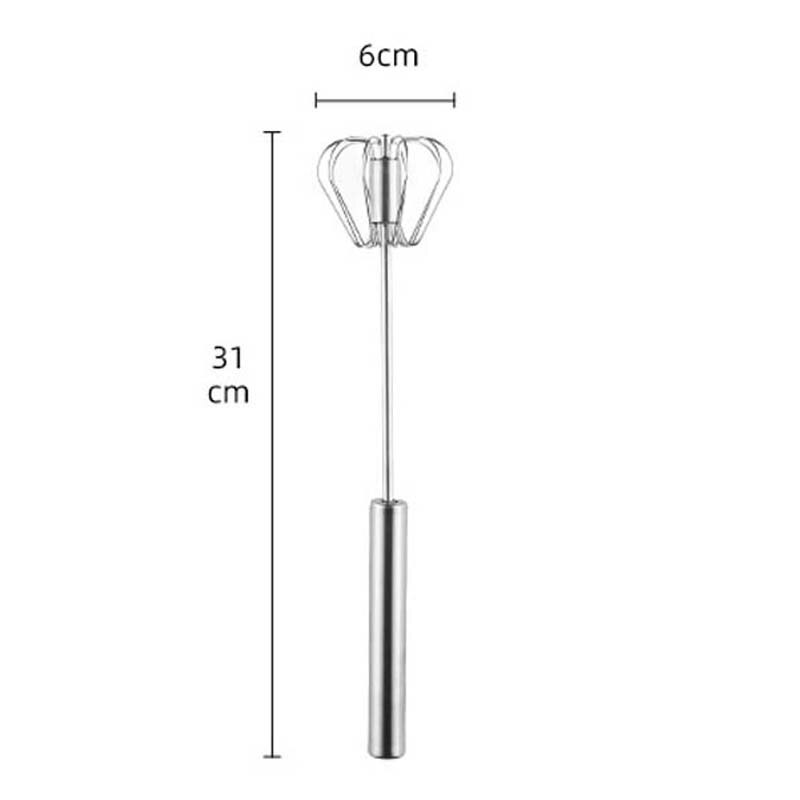 Stainless Steel Whisk Manual Mixer Kitchen Bar